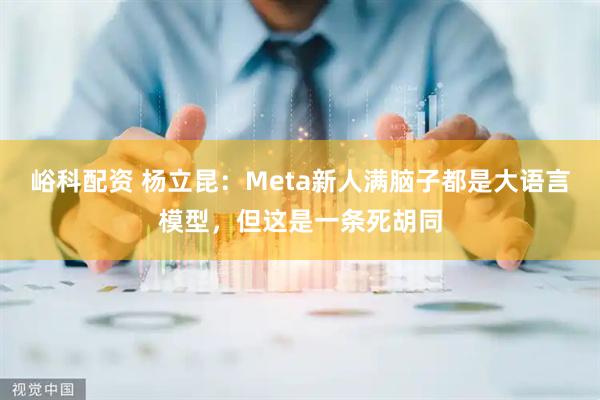 峪科配资 杨立昆：Meta新人满脑子都是大语言模型，但这是一条死胡同